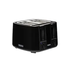 THOMAS - Tostador Eléctrico Th-126 4 Panes Negro 1500W