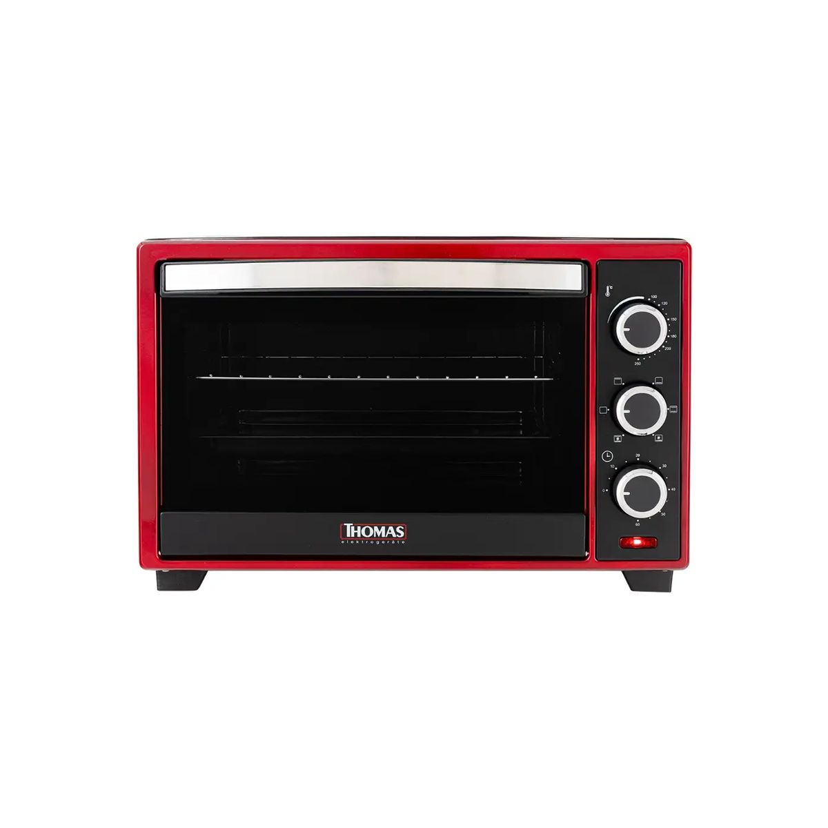 THOMAS - Horno Eléctrico Thomas TH-26R Rojo 25 Lt 1600W