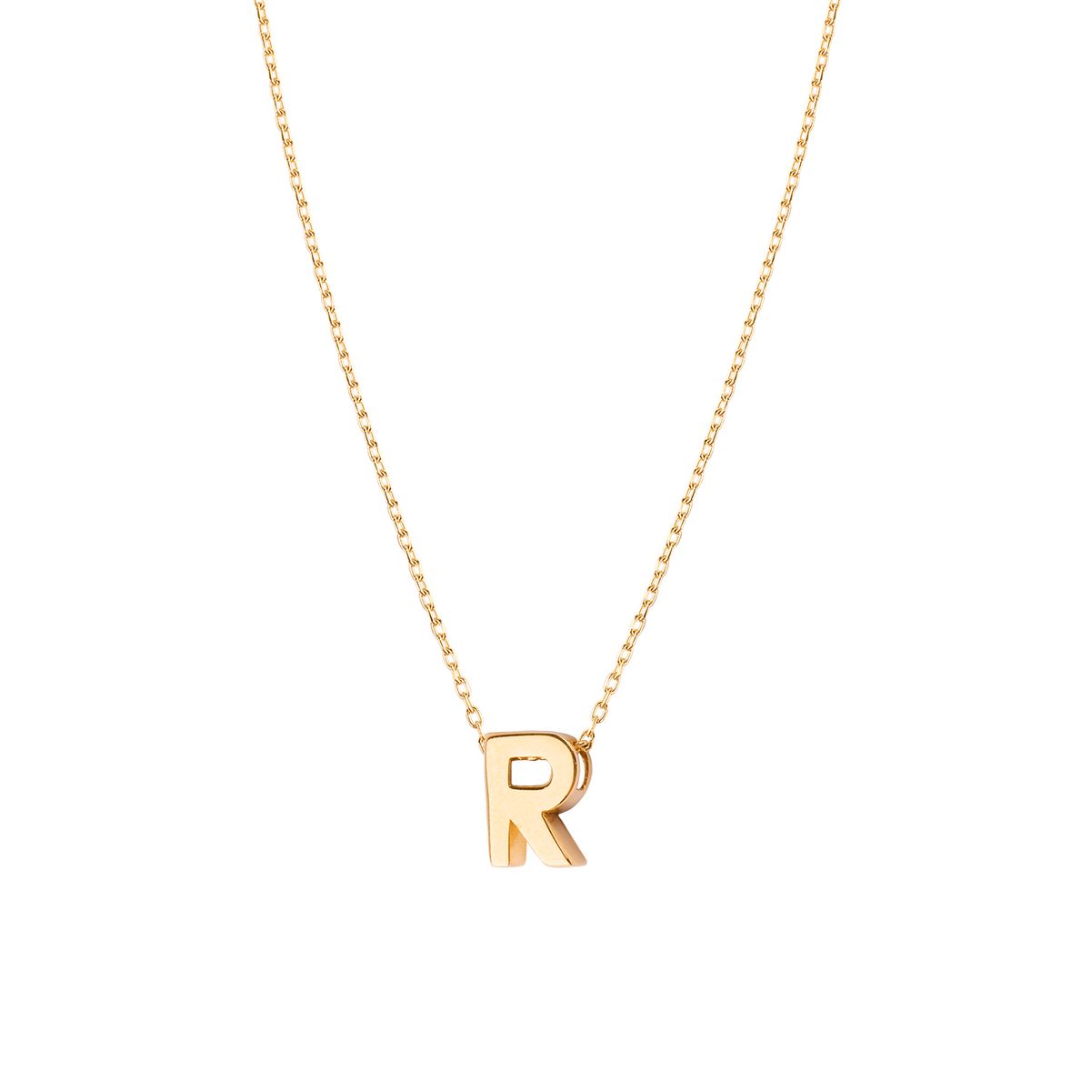 JB JOYAS BARON - Collar de Oro 18kt Letra R