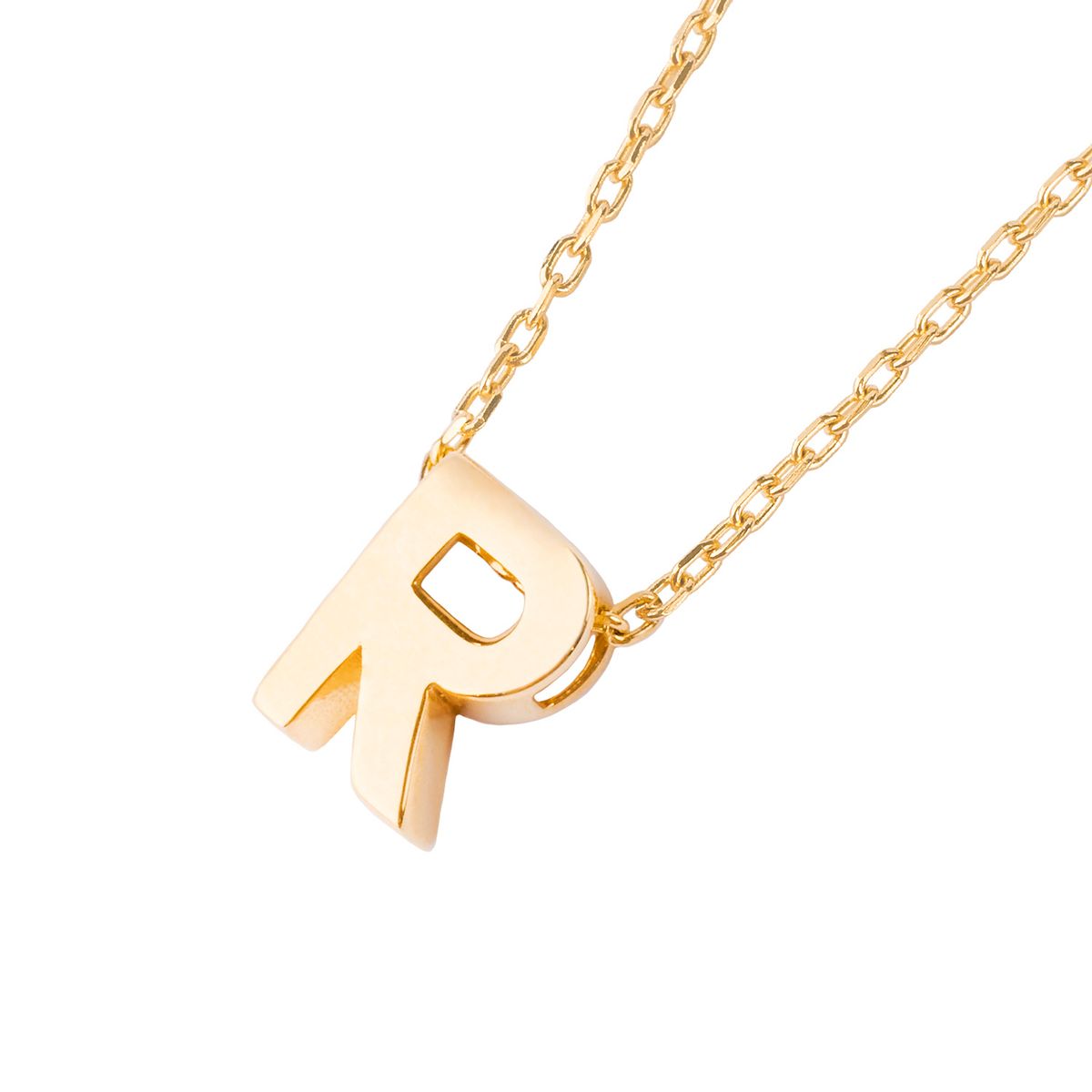 JB JOYAS BARON - Collar de Oro 18kt Letra R