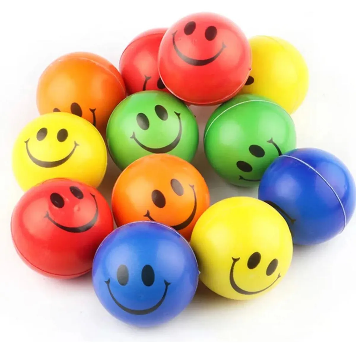GENERICO - Pack 12 pelotas antiestres colores