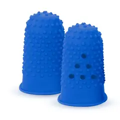 LAVORO - Set 10 Dedo de goma Azul Ancho