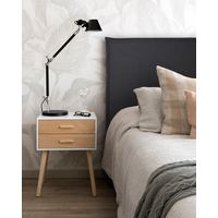 RESPALDO LAVABLE CON FUNDA PESTAÑA - 2 PLAZAS - LINO BAHIA GRIS OSCURO