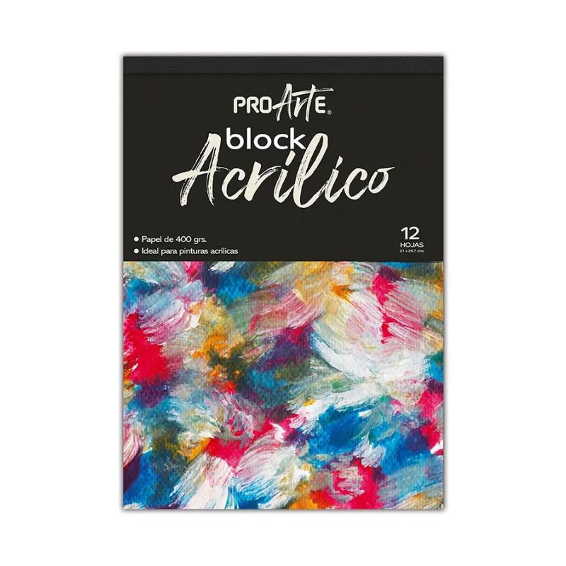 PROARTE - Block para Acrílico 12 hojas 400gr