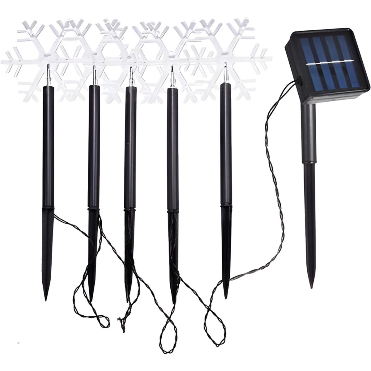 GENERICO - 5 Luces Solares Exterior Guirnaldas Solares Lampara Jardin