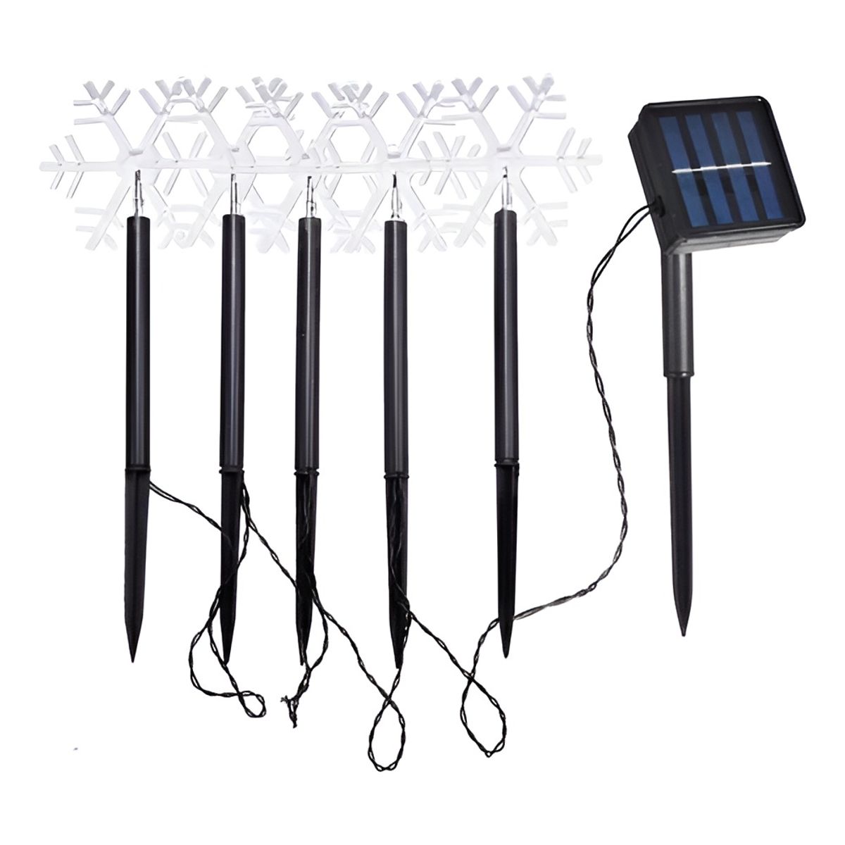 GENERICO - 5 Luces Solares Exterior Guirnaldas Solares Lampara Jardin