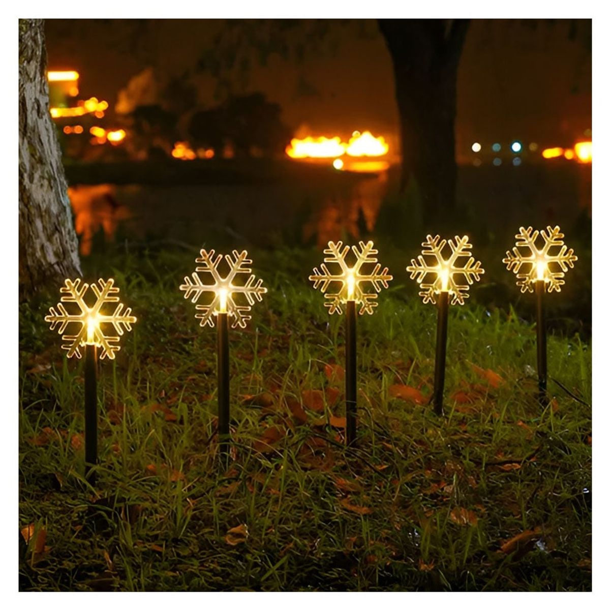 GENERICO - 5 Luces Solares Exterior Guirnaldas Solares Lampara Jardin