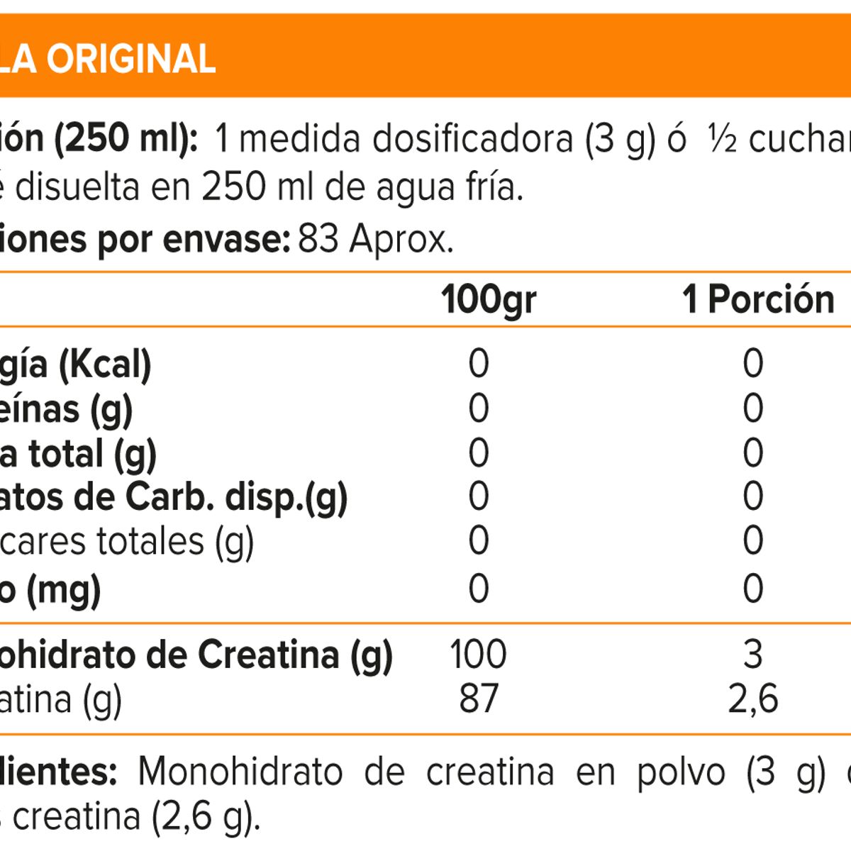 MYPROTEIN - Creatine Monohydrate - MyProtein (250 gr)