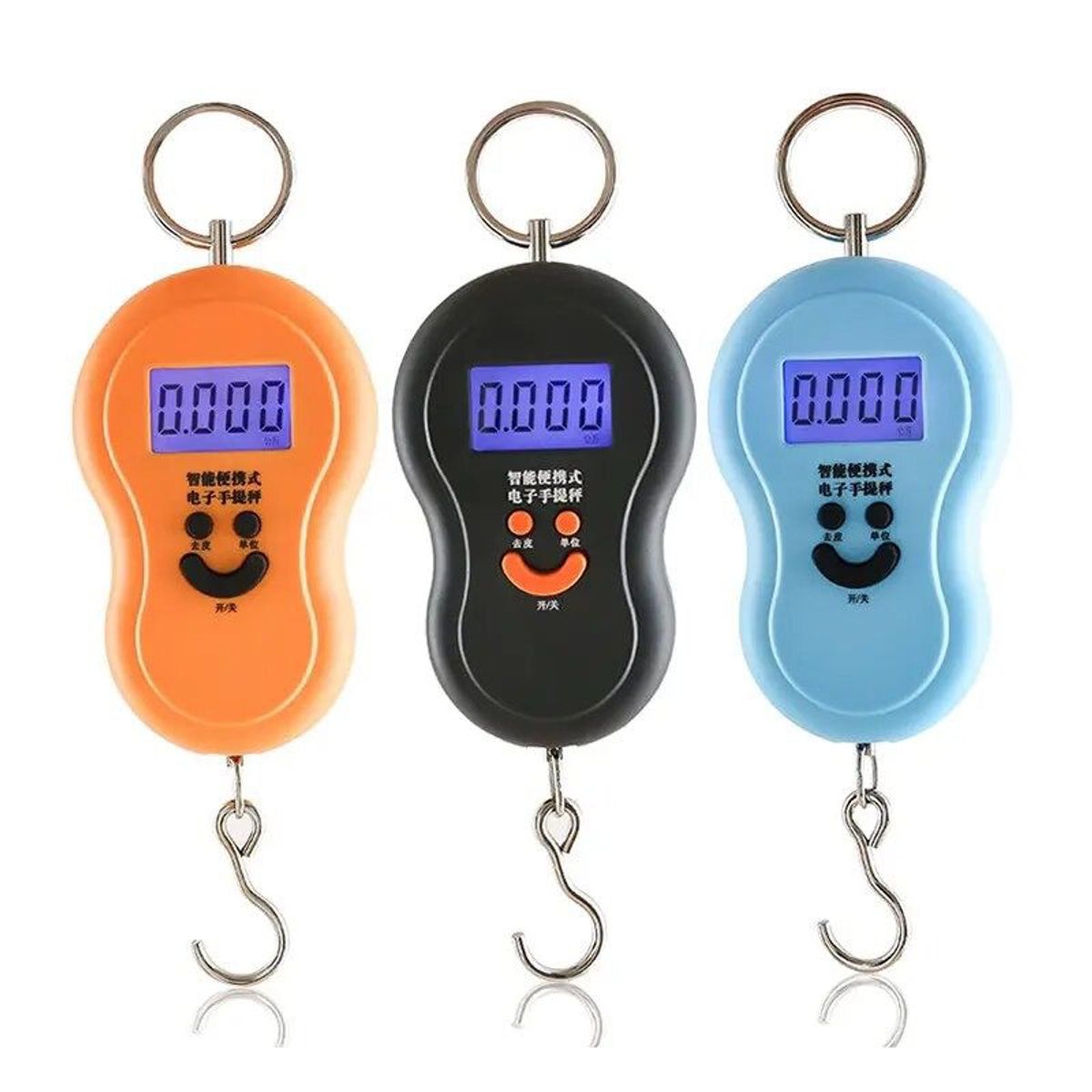 GENERICO - Pesa Balanza Digital Maleta Para Colgar 50 Kg Naranja