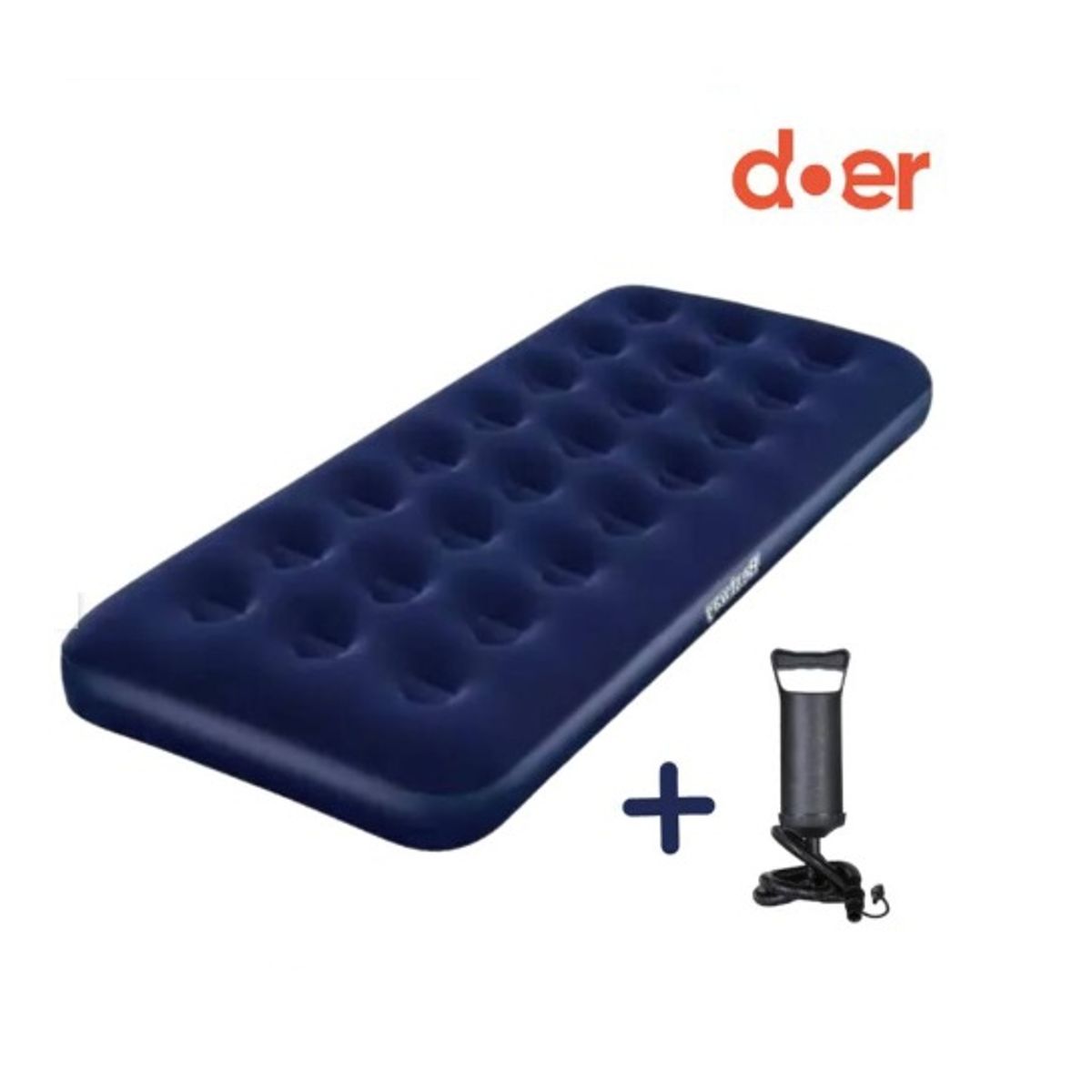 DOER - Colchón inflable AirComfort Single 191x73x22 con inflador manual