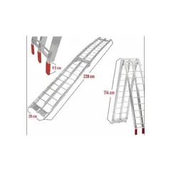 GENERICO - 2 Rampas Moto Aluminio Nuevo 340kg + Envío Gratis