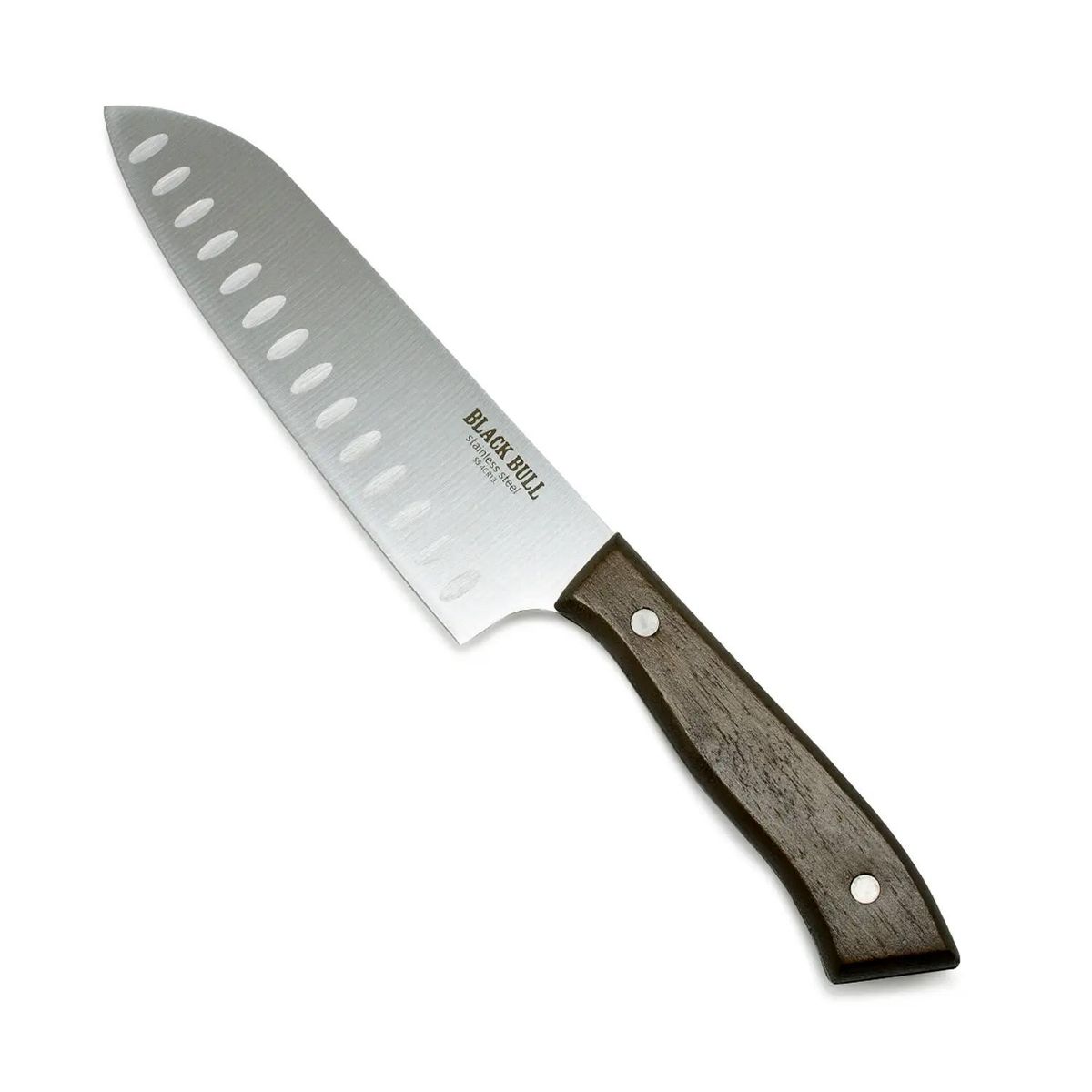 BLACK BULL - Cuchillo Santoku 7 Pulgadas Black Bull Mango Madera Acacia - SC