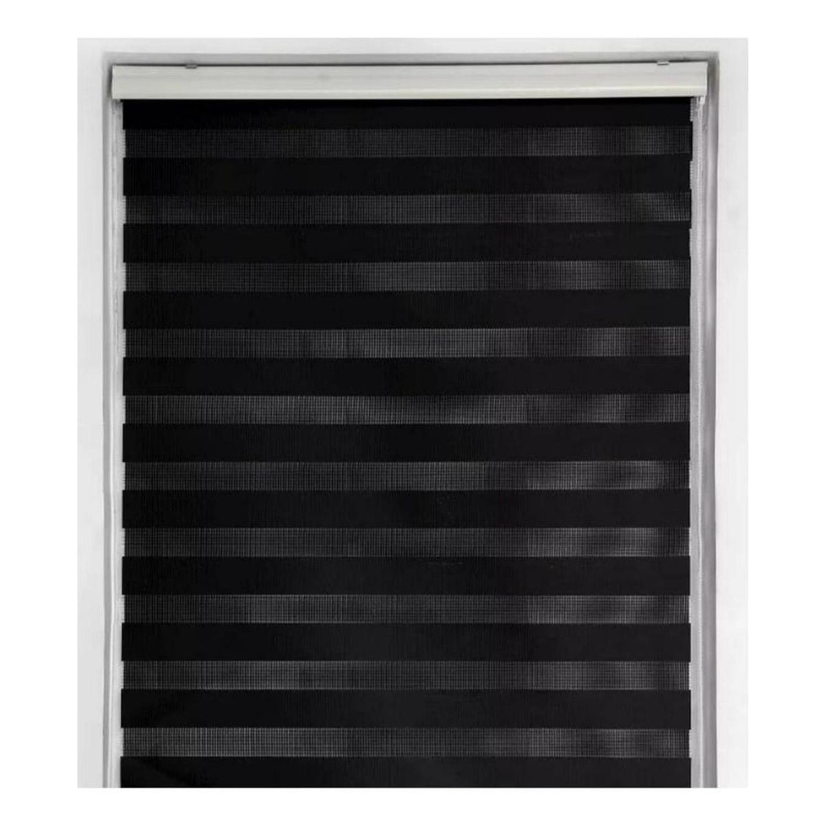 IMPORTCLICK - Cortina Roller Dúo Zebra Negra 60x220 CM IMPORTCLICK
