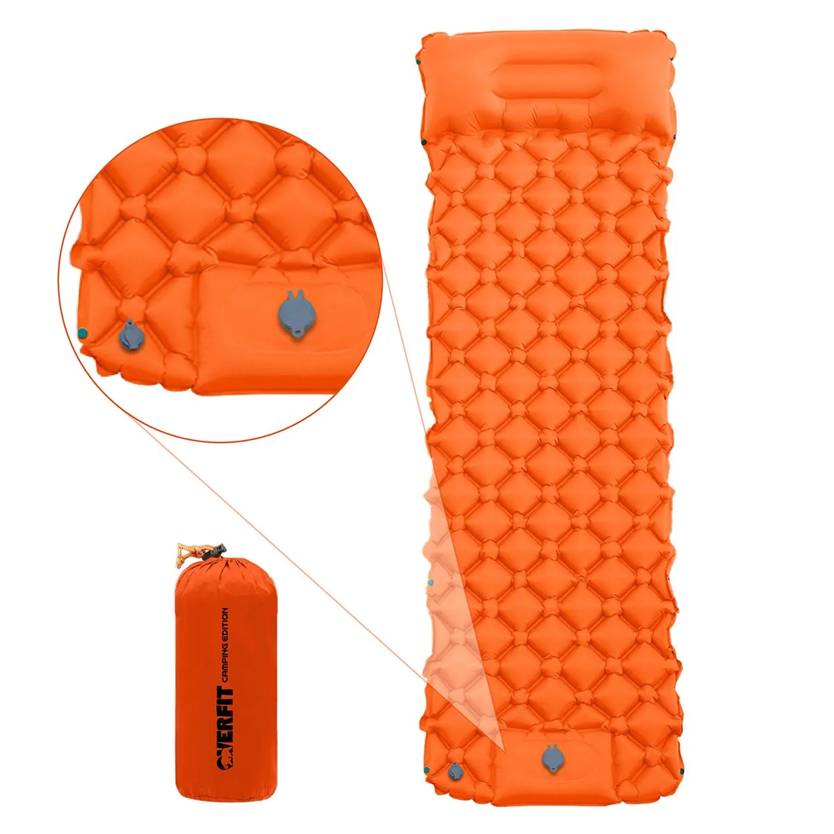 OVERFIT - Colchoneta Inflable Individual Camping Overfit Light 10cm