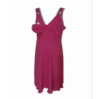 Camisa de dormir Maternal y Lactancia DMom color Fucsia modelo Bretel