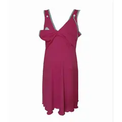 GENERICO - Camisa de dormir Maternal y Lactancia DMom color Fucsia modelo Bretel