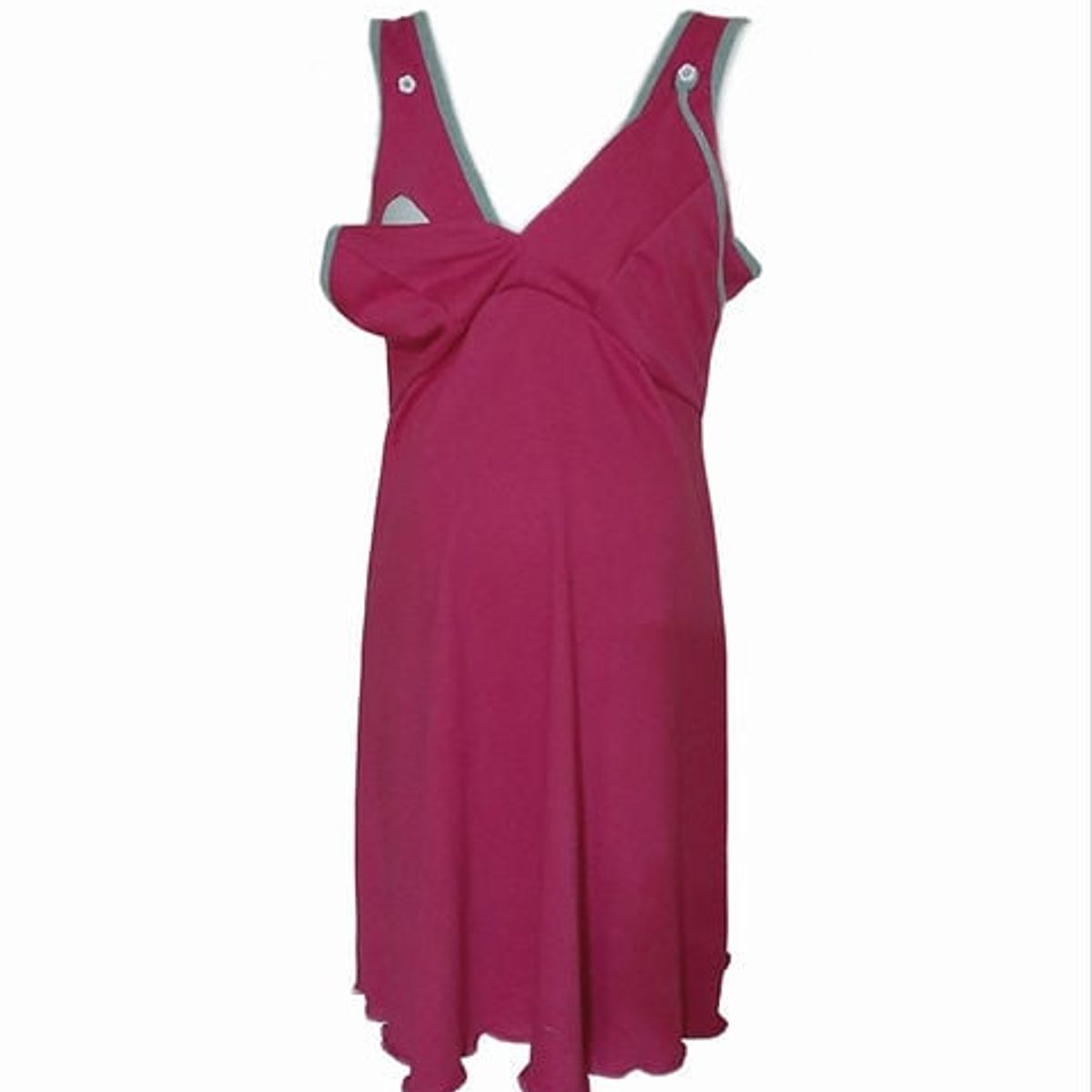 GENERICO - Camisa de dormir Maternal y Lactancia DMom color Fucsia modelo Bretel