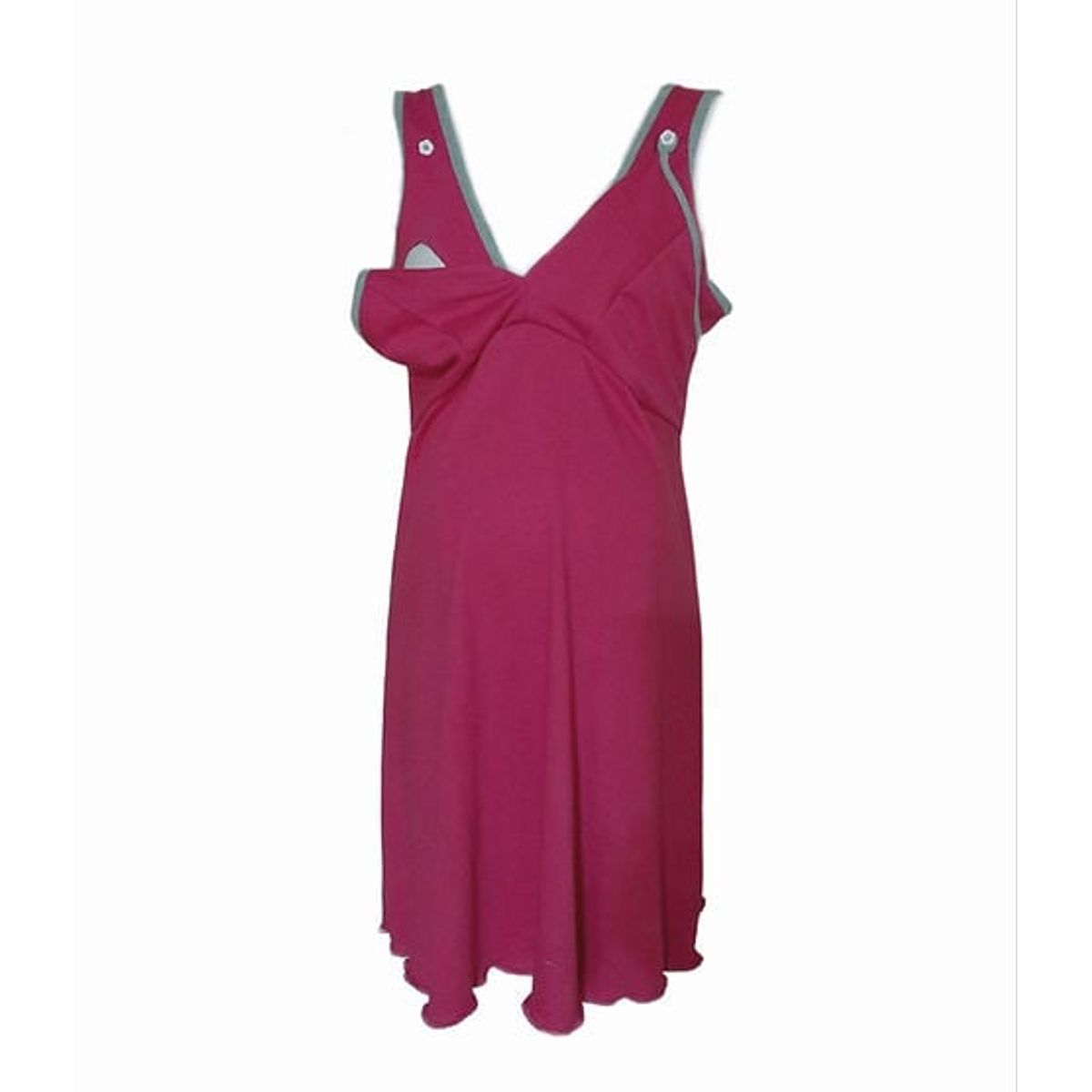 GENERICO - Camisa de dormir Maternal y Lactancia DMom color Fucsia modelo Bretel