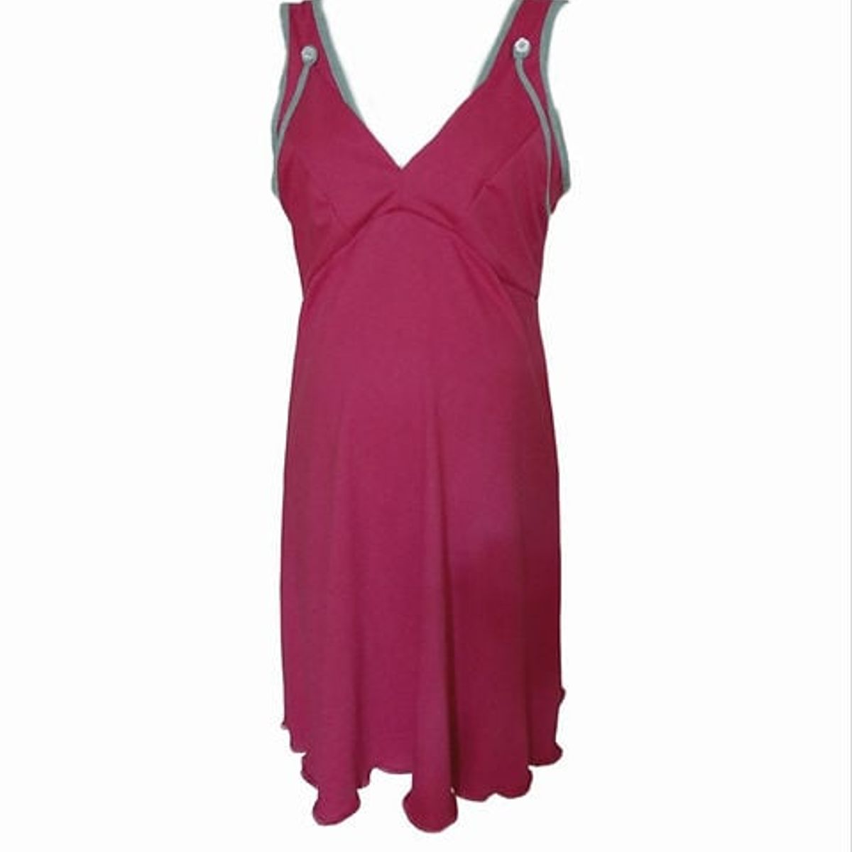 GENERICO - Camisa de dormir Maternal y Lactancia DMom color Fucsia modelo Bretel