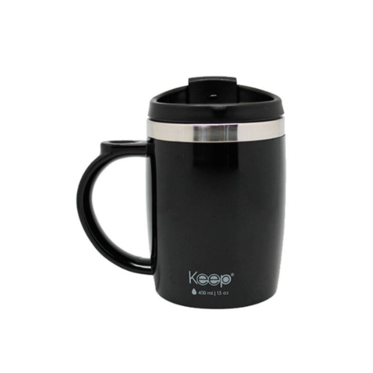 GENERICO - MUG TERMO COLORES 400ML KEEP NEGRO