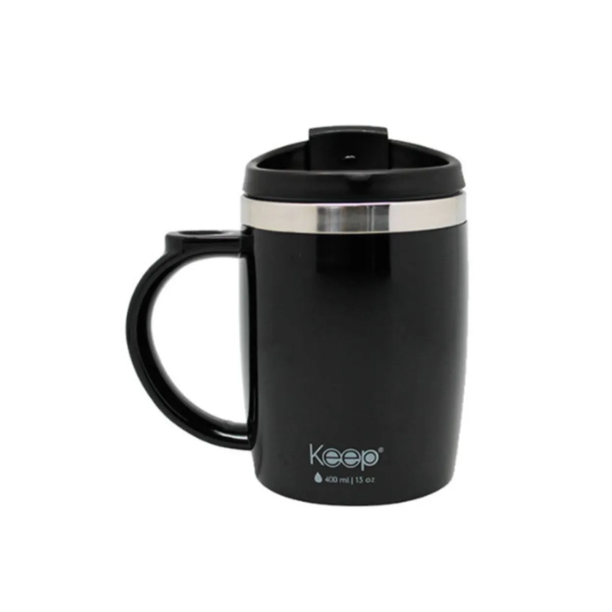 GENERICO - MUG TERMO COLORES 400ML KEEP NEGRO