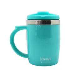 GENERICO - MUG TERMO COLORES 400ML KEEP CELESTE