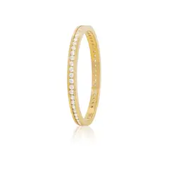 JB JOYAS BARON - Anillo Compromiso de Oro 18Kt Sin Fin Circonitas