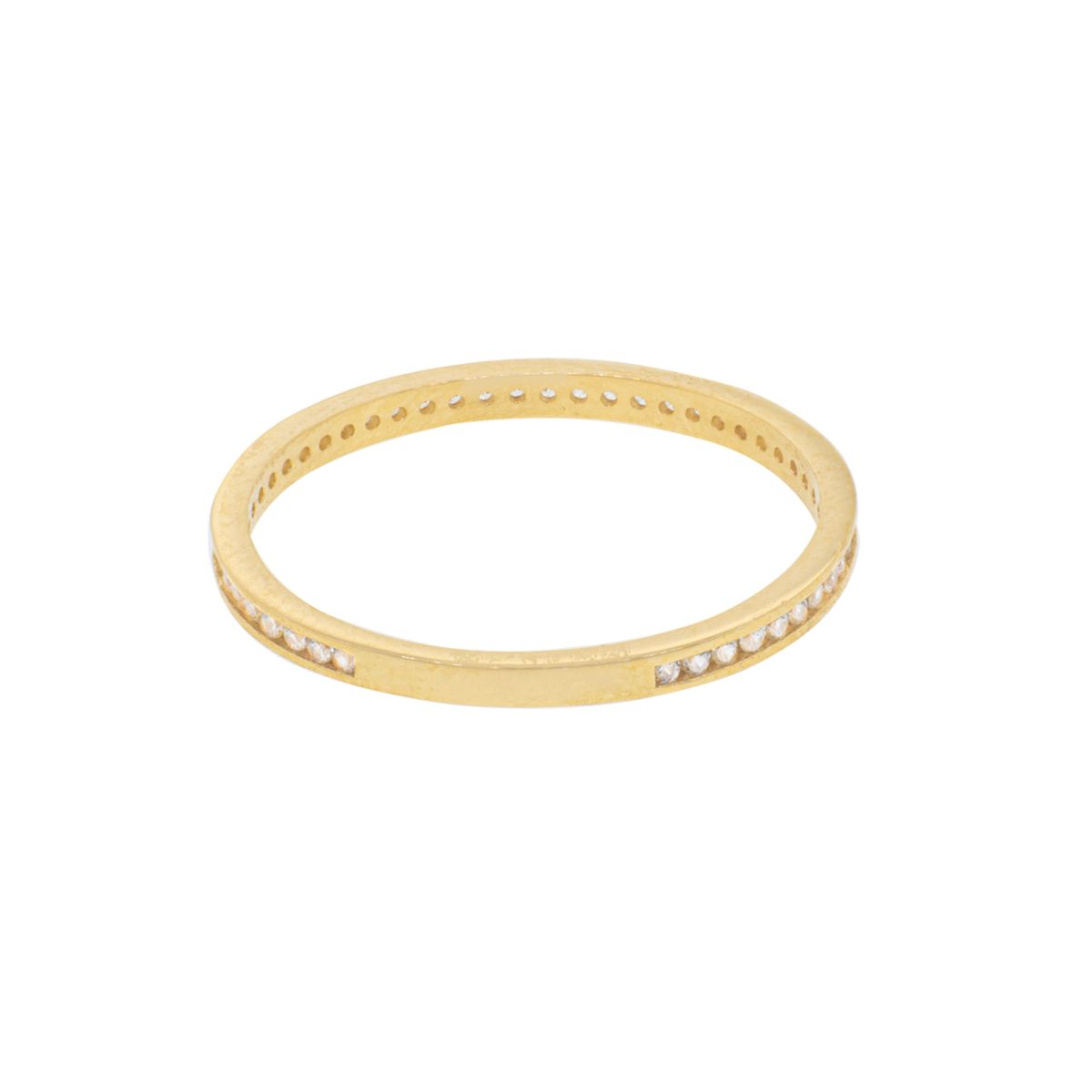 JB JOYAS BARON - Anillo Compromiso de Oro 18Kt Sin Fin Circonitas
