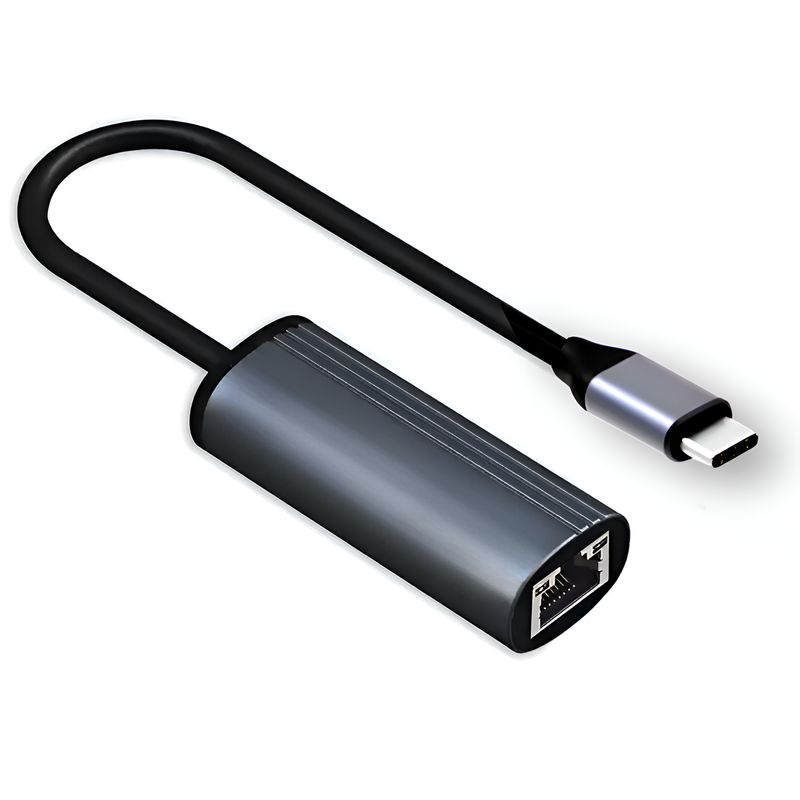 TECMASTER - Adaptador LAN Type-C Gigabyte Tecmaster RJ-45 Hub TM-100537 - Gris