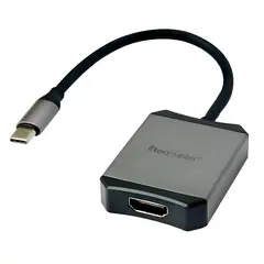 TECMASTER - Adaptador Type-C a HDMI Hembra 4K 60Hz TM-100540 - Gris