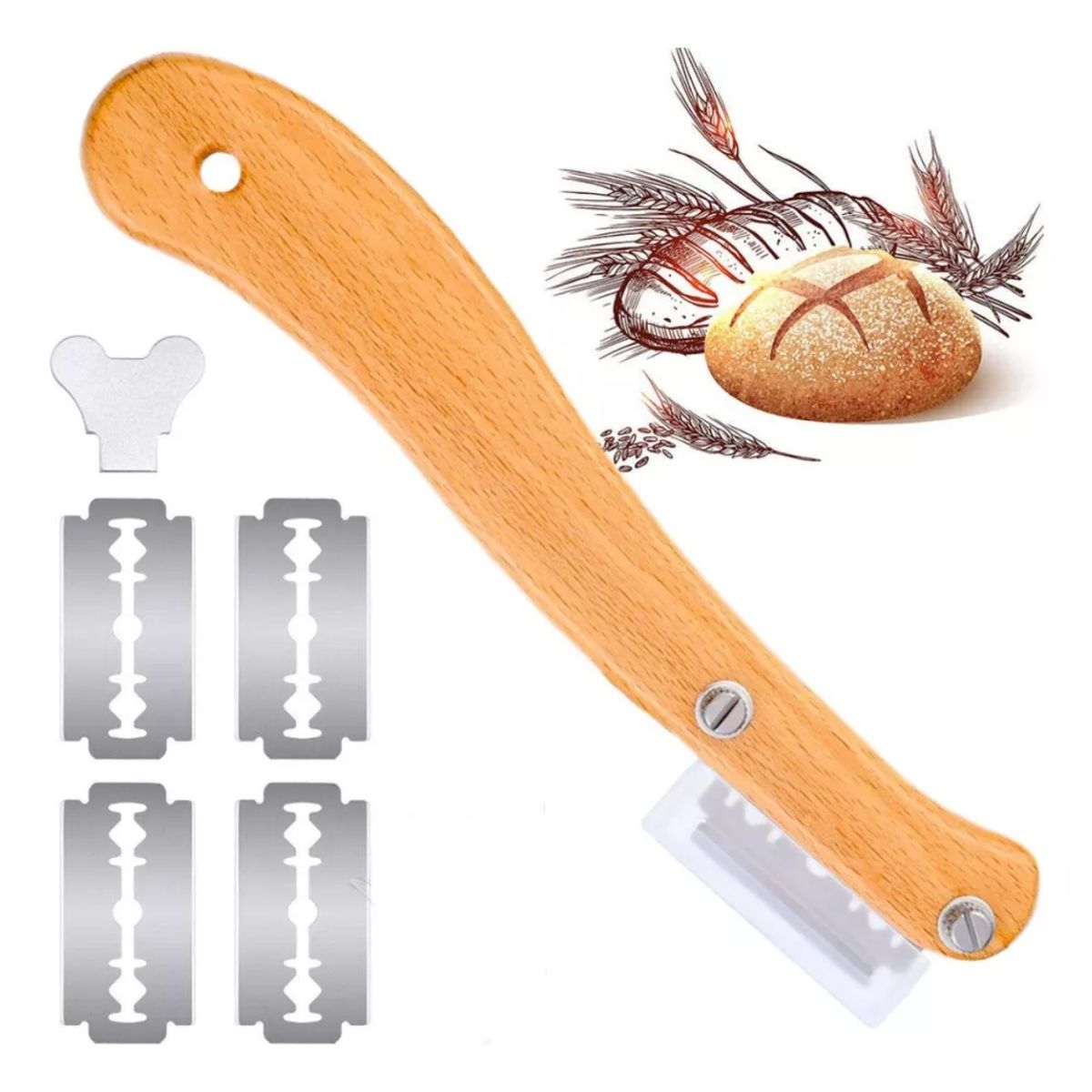 KUANGYE - Navaja Cortador De Pan Panadería Herramienta