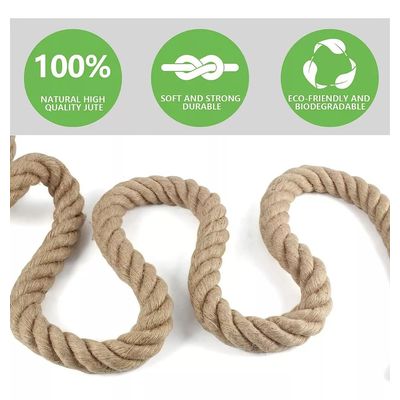 Imagen 2 del producto Cuerda De Yute 100 % Natural 26 Mm X 30 Mts