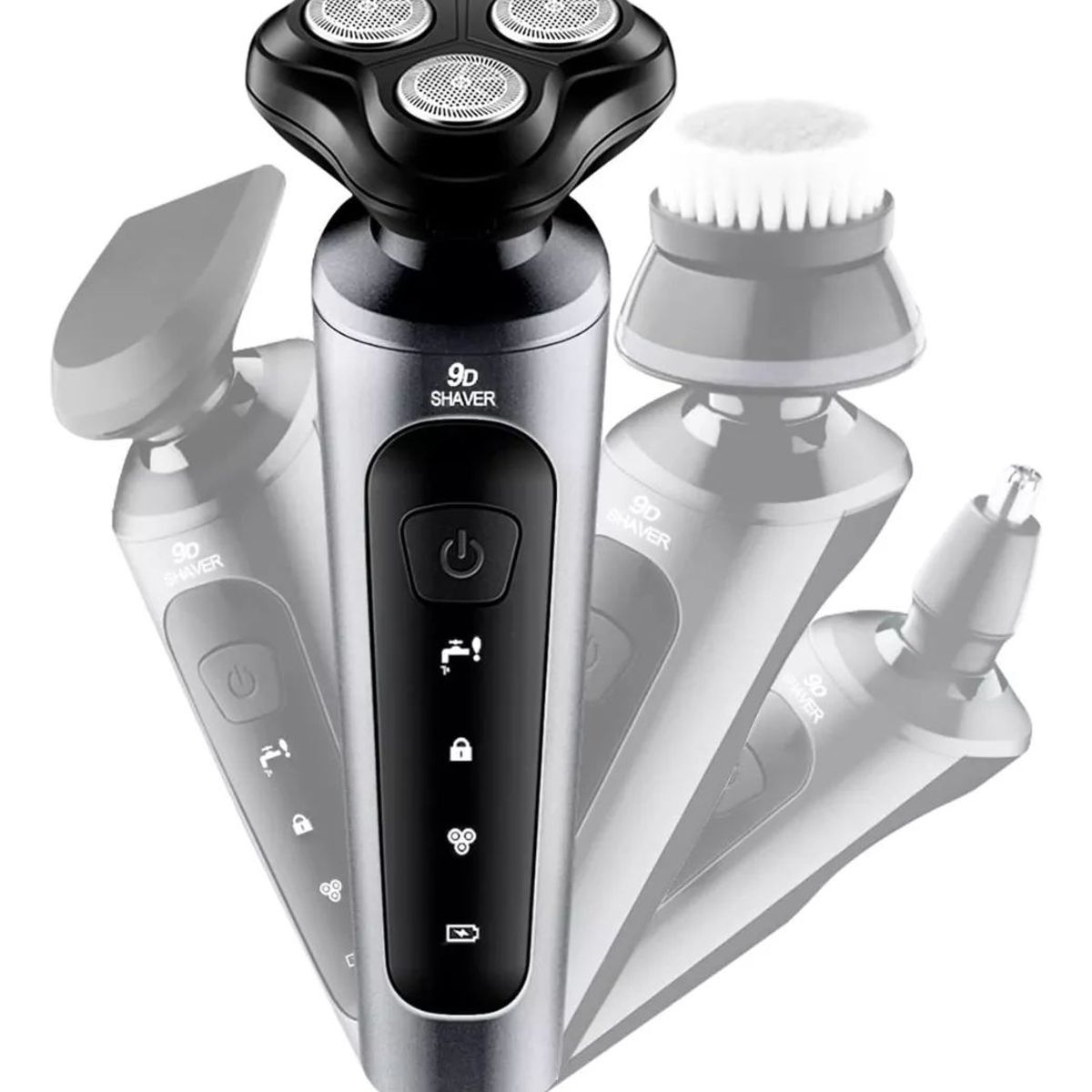 KUANGYE - Máquina De Afeitar Eléctrica 4 En 1 Afeitadora Barba
