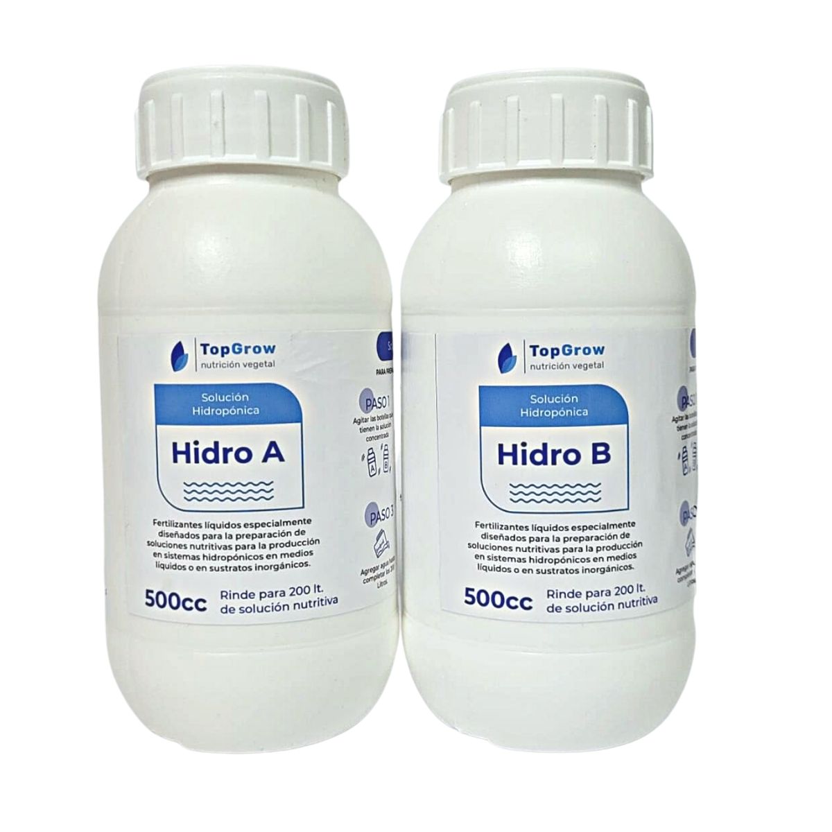 GENERICO - Soluciones nutritivas hidroponia A+B 500 cc