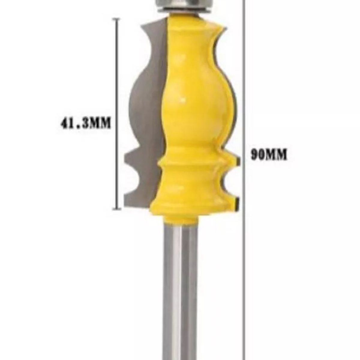 GENERICO - Fresa Madera Moldura Zócalo Marcos Vástago ¼  X 41.3mm