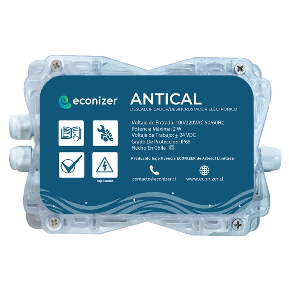 ECONIZER - Desincrustador Electrónico Antical Econizer Hasta 3 M3/h
