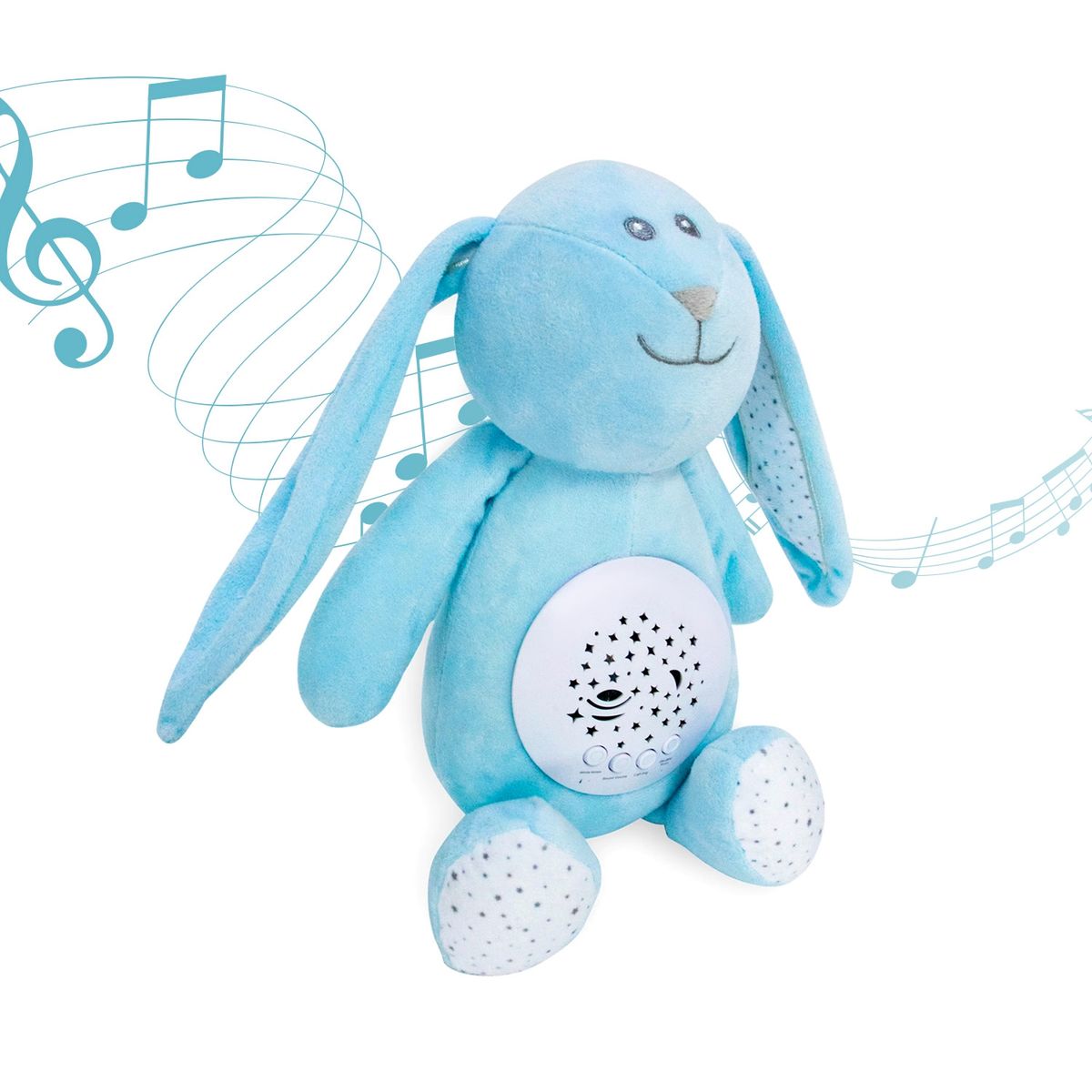 MON PETIT - Conejito de peluche con Proyector de música y luz
