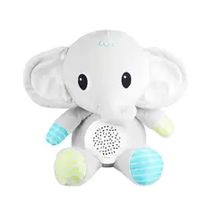 MUNDO ONLINE - Elefante de peluche con Proyector de música y luz