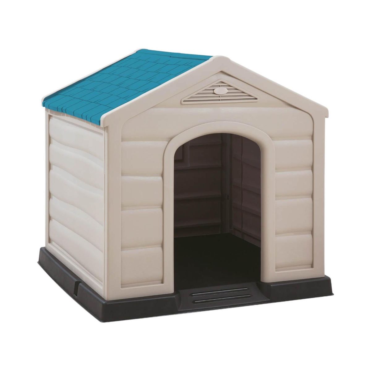 RIMAX - Casa Para Perro Techo Azul Tamaño Grande 92x90x89cm Rimax