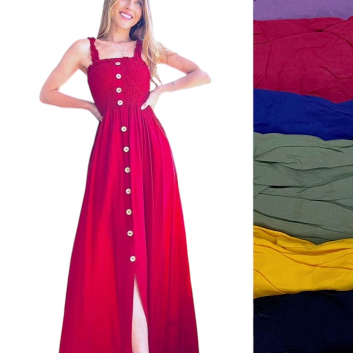 AGW - Pack 2 Vestidos Mujer Botones