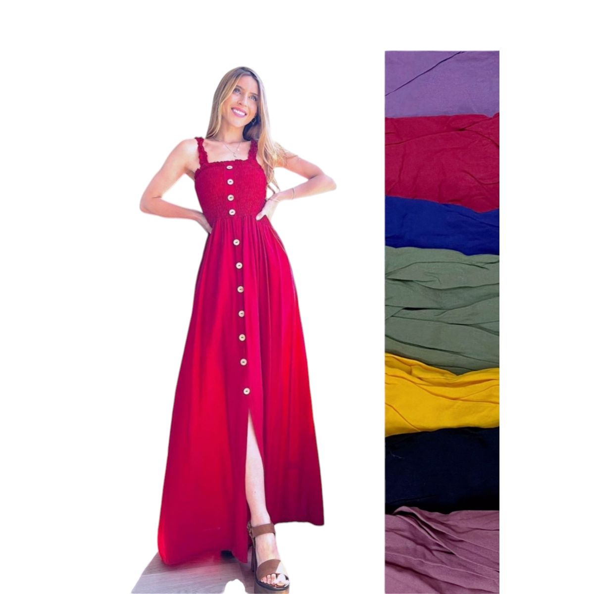 AGW - Pack 2 Vestidos Mujer Botones