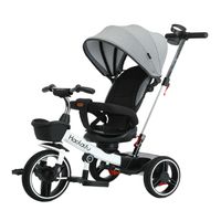 Triciclo 4 en 1 Plegable Reclinable 360° Blanco