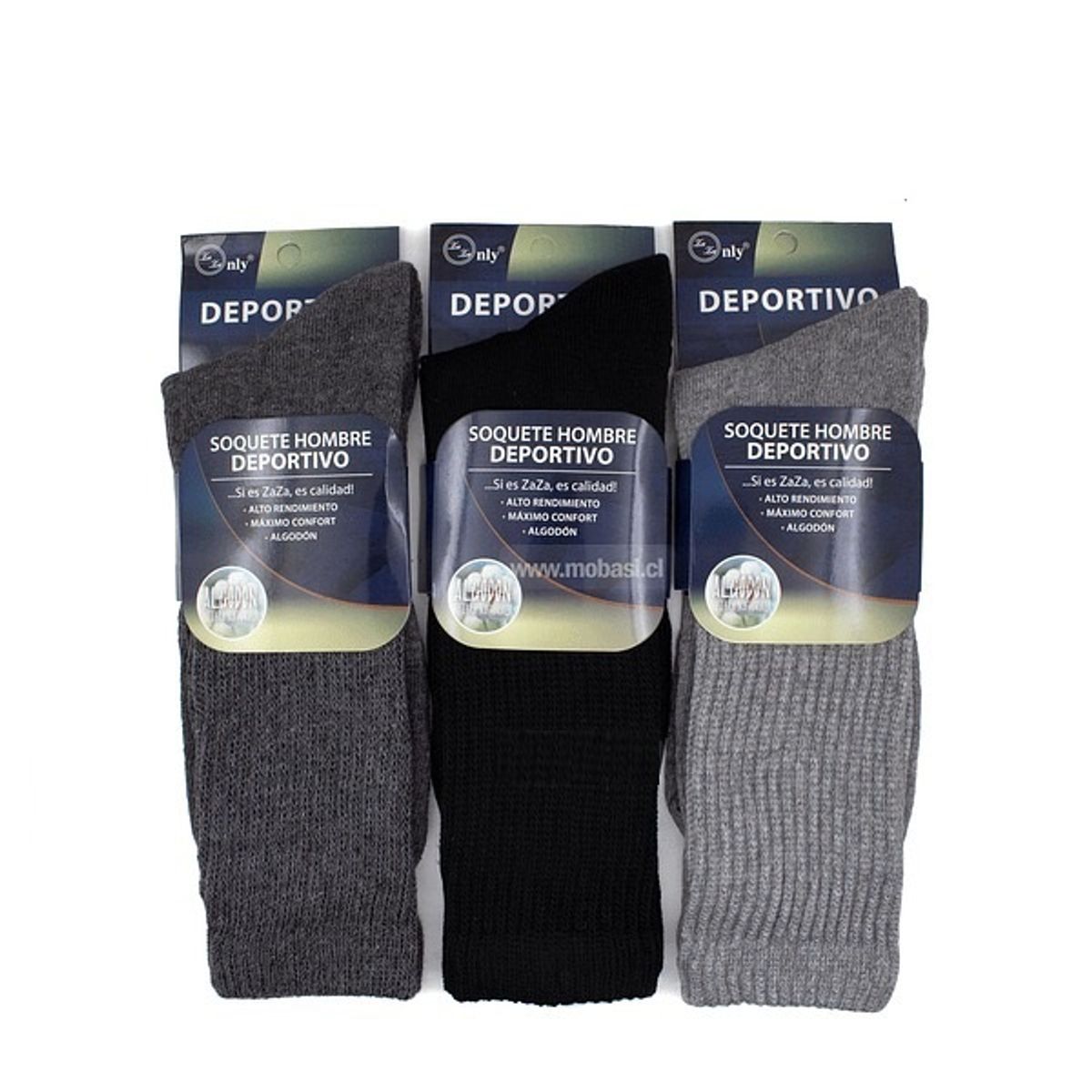 GARSIL - 6 Pares De Calcetas / Calcetines Deportivos Para Hombre De Algodon