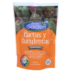 BEST GARDEN - Fertilizante para cactus y suculentas 200 gr