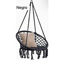 Silla Hamaca Colgante Para Terraza O Jardín NEGRA