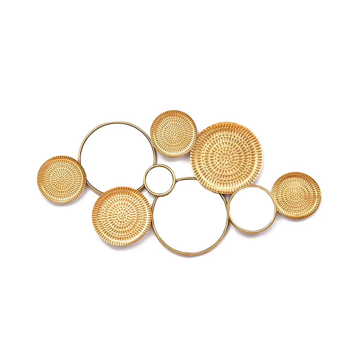 MUNDO ONLINE - Adorno Espejo De Pared Decorativo Combinación de Discos