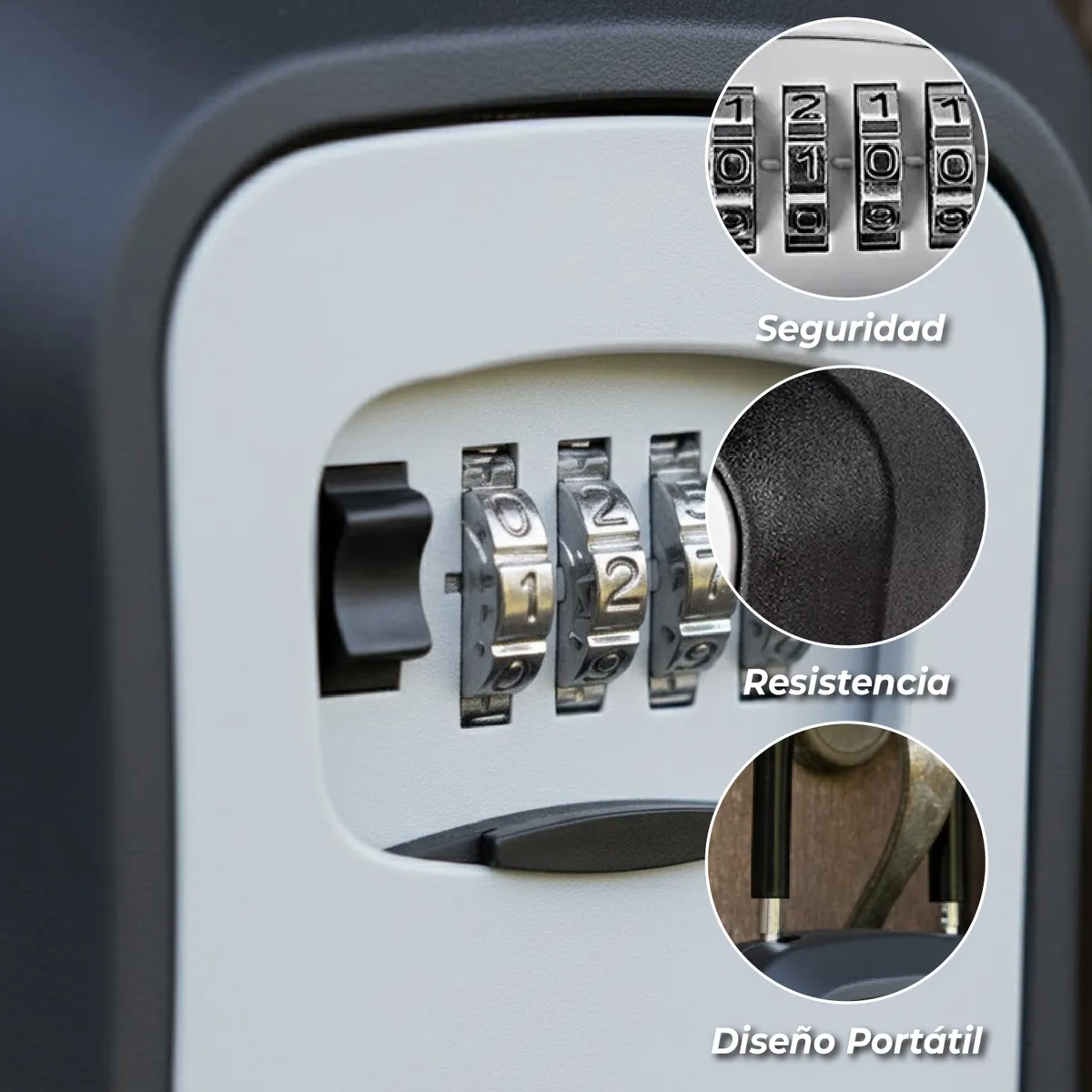 MUNDO ONLINE - Caja de Seguridad para Llaves con Clave 4 Dígitos