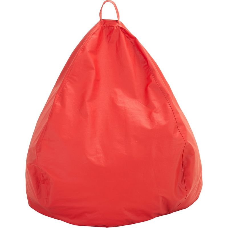 GENERICO - Pouf Pera Rojo Eco Cuero 100x120x120 cm Máxima Design