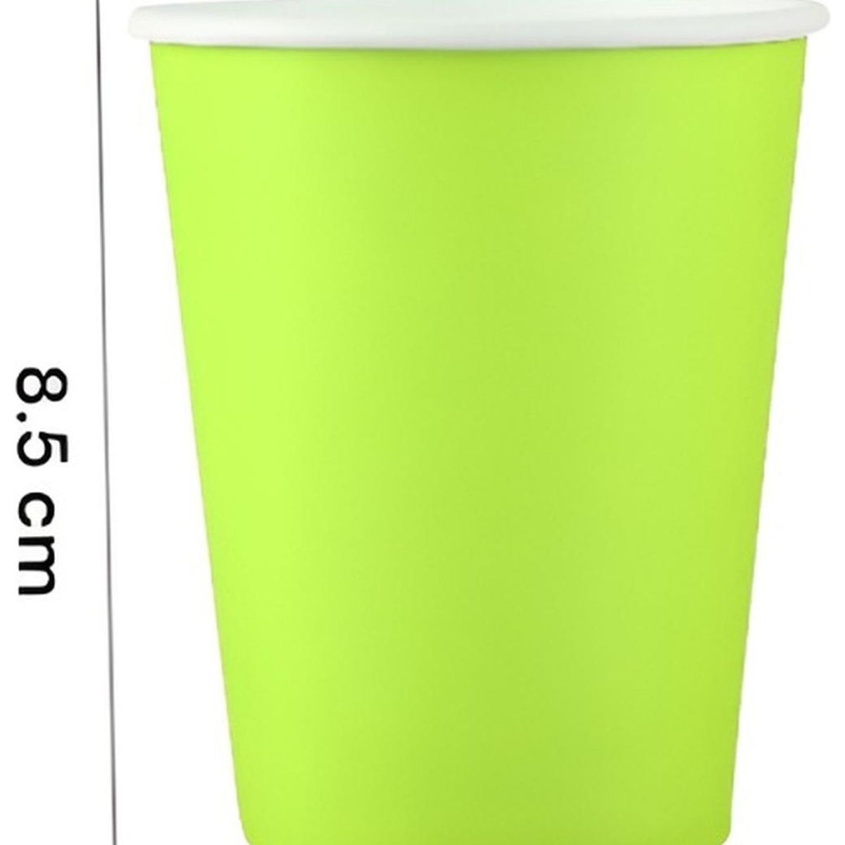 PASTELERIUSCL - Pack X10 Vasos Desechables Vasos De Cumpleaños Verde 250 ml