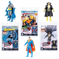 DC COMICS - Set 3 figuras super héroes dc + comic superman batman